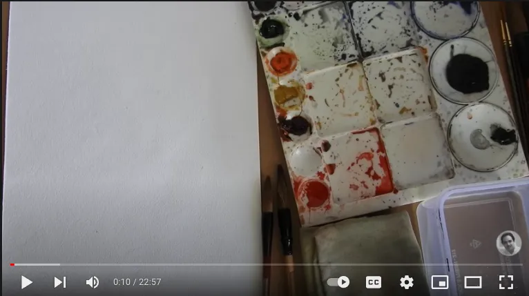 <p>This description is about a screen shot of a water color video.</p> Research Test Image 001